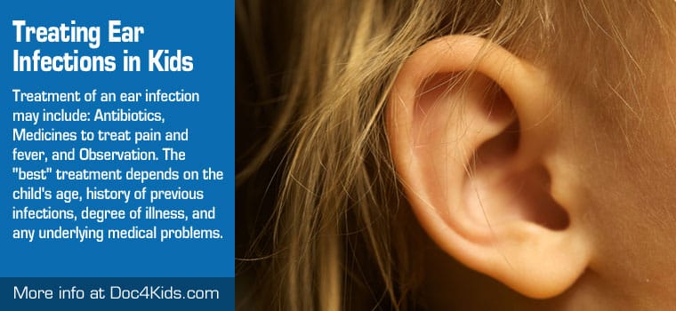 Ear infections kids treating middle pediatric